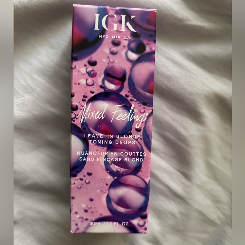 IGK LEAVE IN BLONDE TONING DROPS MIXED FEELINGS